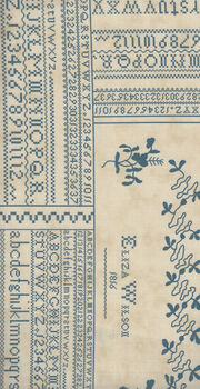 Threads That Bind by Blackbird Designs for MODA M28000 21 Sampler Blue