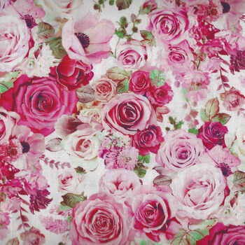 Timeless Treasures Fabrics ROSE Digital CD3148 Pink