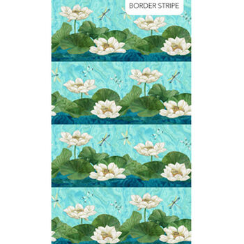Tranquil Waters by Deborah Edwards of Northcott DP27207 Col48 Border Print