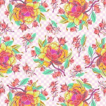 UNTAMED by Tula Pink for Free Spirit Fabrics PWTP235Lunar Peony For Your Thoughts 