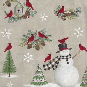 Winter Friends by Deb Strain for MODA Fabrics M56130 12 Grey