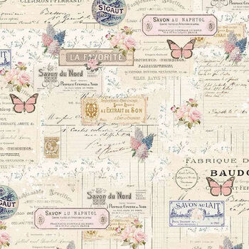 labels and butterflies