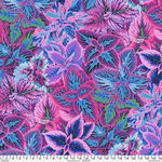 Kaffe Fassett Collective for Free Spirit Fabric Bold Leaves PWPJ132.Blue.