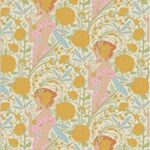 TILDA Songbird Cotton Fabric Aubery Mustard 100656.