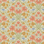 TILDA Songbird Cotton Fabric Songbird Coral 100645.