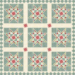 Laundry Basket Quilts Heritage Feathered Star Pattern by Edyta Sitar Size 62" Sq