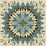 Laundry Basket Quilts Dahlia Star Pattern by Edyta Sitar Size 63" Sq.
