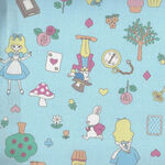 Alice in Wonderland Saori Oguchi by Kei Fabric Japanese 003C-B Blue. 