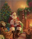 A Classic Christmas Panel P9540 Milk- 100% cotton Panel size is 36" x 43 1/2".