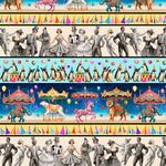 A Night At The Circus by Michael Miller DDC11973 - Multi Circus Stripe.
