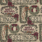 A Vintage Christmas by Kansas Troubles for MODA Fabrics M9780 11 Cream.