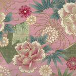 COSMO Textiles Made In Japan 100% Cotton Fabric AP55901H Color B Pink.