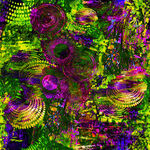 Concentrics 108" Wide Backings Circles 4002/04 Carnival.