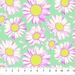 Daisy Crush by Heather Bailey for FIGO Fabrics 91281-60 Sunshine Daisies Sky.