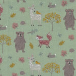 Designer Flannel by The RBD Designers CF16023-Pine Woodland Creatures Pine.