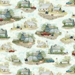 Farm View Farm Vignettes for P&B Fabrics DSN05571 Colour MULTI.