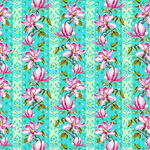 Festival by Odile Bailloeul for Free Spirit PWOB119 Blue Magnolias.