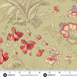 Forest Glen by Ren ee Nanneman for Andover Fabrics 10052-V Celery Root.