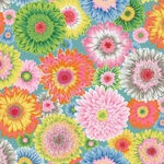 FreeSpirit Fabrics Kaffe Fassett Collective 2026 PWPJ139 Gerbera Daisies Pastel.