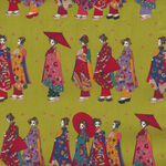 Geisha by Project Made In Japan Cotton KTS7078 Colour D Green.