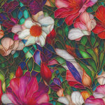Gigi In The Garden by Peggy Collins for Camelot Fabrics Style#16240103 Col 1.