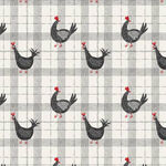 Hen House Chicken Plaid by JJ Design for Camelot Fabrics 55250102-01.