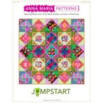 JUMPSTART Pattern & Template by ANNA MARIE Textiles Quilt Size 75" x 75".