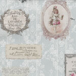 Junko Matsuda by Textile Pantry French Portraits 17-0251 Color B Blue.