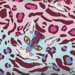 Kenyan Cat by ALEXANDER HENRY Fabrics 8801 Colour C Pink.