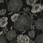 Kobayashi Double Weave Jacquard 100% Cotton KTS 6791 Color A Black. 