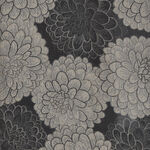 Kobayashi Double Weave Jacquard 100% Cotton KTS 6872 Color A Black. 