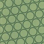 Love Letter by Lizzy House for MODA Fabrics M137125 29 Green Circles.