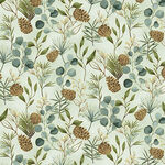 Ornament Grove by Hoffman Fabrics Y7805 436G Metallic. Eucalyptus Gold. 