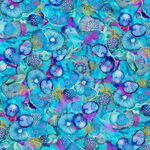 Painted Sea by Amy Tieman for P&B Textiles DSN05942 Multi Sea Life Allover.