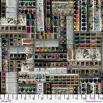 Palette Multi by Tim Holtz for Free Spirit Fabric PWTH323.Multi Watercolours.