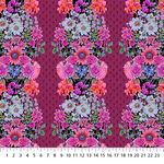 Perennial Borders by Anna Maria Textiles Beata's Garden AMT137-84L Plum.