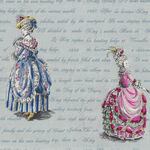 Quiltgate Made In Japan RU2510H - 11C Blue Antique Ladies.