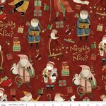 Riley Blake Designs Naughty or Nice C16260 Colour Red.