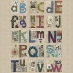 STUDIO ALPHABET Panel 52"Length x 42"Width by Marcia Derse 41788P-X.