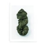 Sari Silk Ribbon 50gr. Hank Colour Dark Olive.