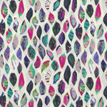 Sunset Meadow by Artwerx for Clothworks Digital Leaves Y4599-2 Light Cream.