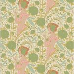 TILDA Songbird Cotton Fabric Aubrey Green 100646.