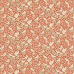 TILDA Songbird Cotton Fabric Ava Coral 100644.