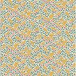 TILDA Songbird Cotton Fabric Ava Teal 100660.