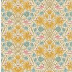 TILDA Songbird Cotton Fabric Songbird Mustard 100659.