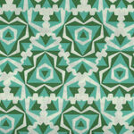 True Kisses by Heather Bailey for FIGO Fabric 90367 Green Geometric.