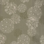 YUWA Text In Circles by Keiko Akila Japanese Cotton AK829606 Col A  Green.