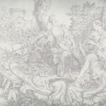 Yuwa Live Collection Made in Japan Cotton Toile Design 819589 Colour Grey .