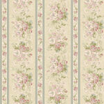  April Cornell BELOVED Apple Blossom Stripe for Benartex 16650-70 Natural.