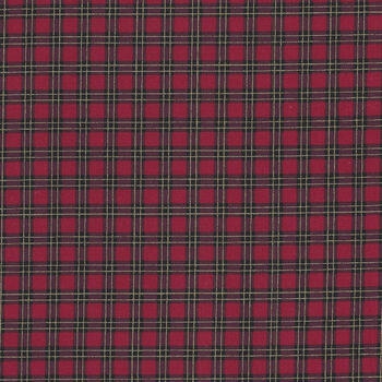 A Festive Medley By Jackie Robinson For Benartex 13184M Metallic On Plaid